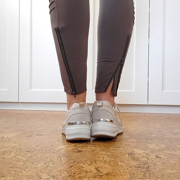 Athleta High Rise Delancy Moto Tight Legging Coffee House Size S #598323 - Picture 7 of 10